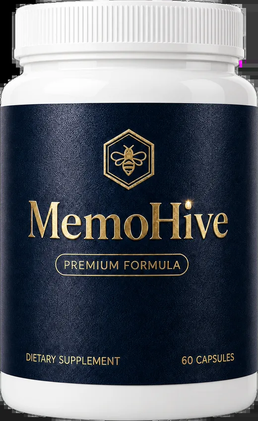 MemoHive memory and focus support capsules bottle